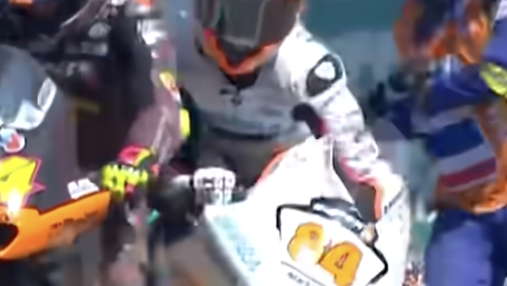 Thai GP pit lane crash